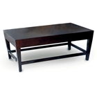 Marion Wood Cocktail Table - Espresso, Tapered Legs, Rectangular