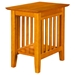 Mission Chair Side Table - 1 Shelf - ATL-AH1320