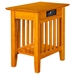 Mission Chair Side Table - Charger, 1 Shelf - ATL-AH1321