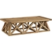 Camp Rectangular Wood Coffee Table - Brown - EEI-2649-BRN