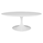 Lippa 42" Oval Shaped Coffee Table - Wood Top