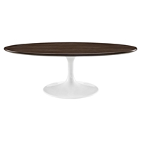 Lippa 48" Oval Coffee Table - Walnut 