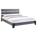 Zoe Queen Fabric Bed - Gray - EEI-5035-GRY