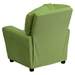 Microfiber Kids Recliner Chair - Cup Holder, Avocado - FLSH-BT-7950-KID-MIC-AVO-GG