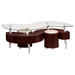 Mayara Coffee Table with Stools - GLO-288C-CT-XX