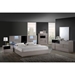 Bianca Bed in High Gloss Gray and Black - GLO-BIANCA-916-GR-BL-BED