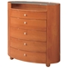 Emily Contemporary 5 Drawer Oval Chest - GLO-EMILY-XX-CH