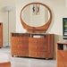 Emily Contemporary Oval Dresser with Mirror - GLO-EMILY-XX-DR-M