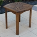 Sunburst Wooden Patio Side Table - INTC-VF-4135