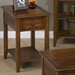 Medium Brown Chairside Table - 1 Drawer, 1 Shelf - JOFR-1031-7