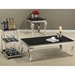 Tuxedo Cocktail Table - Stainless Steel and Black - JOFR-531-1
