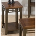 Barrington Chairside Table - Inlay Wood Top, Casters, Cherry - JOFR-536-7