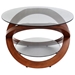 Linx Wood and Glass Coffee Table - LMS-TB-SW-LINX
