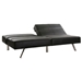 Fitz Black Leather Look Splitback Convertible Sofa Bed - RTA-P3502-BK