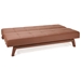 Napolitan Chocolate Leather Look Convertible Sofa Bed - RTA-P3503-CH
