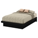 Basic Full Platform Bed - Moldings, Pure Black - SS-10165