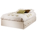 Summer Breeze Whitewash Full Mate's Bed - SS-3210211