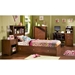Jumper Twin Size Bookcase Bed in Classic Cherry - SS-3268212-3268096