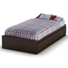 Logik Chocolate Twin Mate's Bed with 2 Drawers - SS-3359213