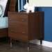 Olly 2 Drawers Nightstand - Brown Walnut - SS-3828062