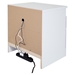Reevo Nightstand - Drawers and Cord Catcher, Pure White - SS-3840060
