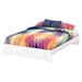 Reevo Queen Platform Bed - Pure White - SS-3840203