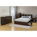 Fusion Queen Mates Bed - 2 Drawers, Chocolate - SS-9006B1