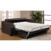 Dual Modern Chocolate Brown Leather Sofa Bed - VIG-582