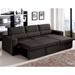 Piper Fabric Sectional Sofa Bed with Storage Chaise - VIG-1100