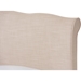 Fannie Fabric Platform Bed - Curved Headboard - WI-BBT6571-BED