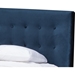Morgan Velvet Platform Bed - Button Tufted, Blue - WI-CF8538-BLUE-BED