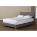Harlow Quilted Fabric Upholstered Platform Bed - Gray - WI-CF8736-GRAY-BED