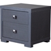 Marco 2 Drawers Nightstand - Dark Brown - WI-P-2DW-NS