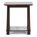 Havana Brown Wood Modern End Table - WI-RT157B-OCC