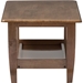 Pierce 1 Shelf End Table - Walnut Brown - WI-SW3656-WALNUT-M17-ET