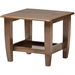 Pierce 1 Shelf End Table - Walnut Brown - WI-SW3656-WALNUT-M17-ET