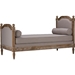 Della Linen Fabric Upholstered Daybed - Beige - WI-TSF-8133-BENCH-BEIGE