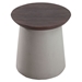 Henge Side Table - Cement and Walnut - ZM-100205