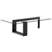 Zeon Coffee Table - Tempered Glass, Black - ZM-404195