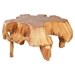 Broll Coffee Table - Natural and Antique Gold - ZM-404232