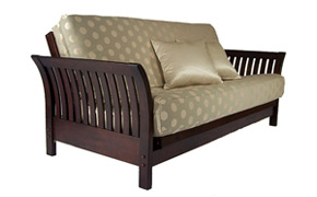 see solid wood futon frames