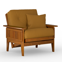 Eastridge Wood Chair Frame - Tray Arm, Heritage Finish 