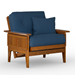 Eastridge Wood Chair (Frame Only) with Tray Arm, Heritage Finish - NF-ERDG-CHAIR