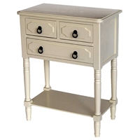 Simple Simplicity 3-Drawer Tall Nightstand - Cottage Buttermilk 