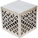 Grenada Square End Table - Polished Cast Aluminum - ACD-20908-02