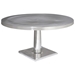 Surina Contemporary Cocktail Table - Cast Aluminum, Round Top - ACD-21201-01R