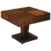 Sarasota Two Tone End Table - Walnut, Square Top, Pedestal Base - ACD-3310-02