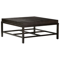 Spats Wood Cocktail Table - Espresso on Ash, Square Top 