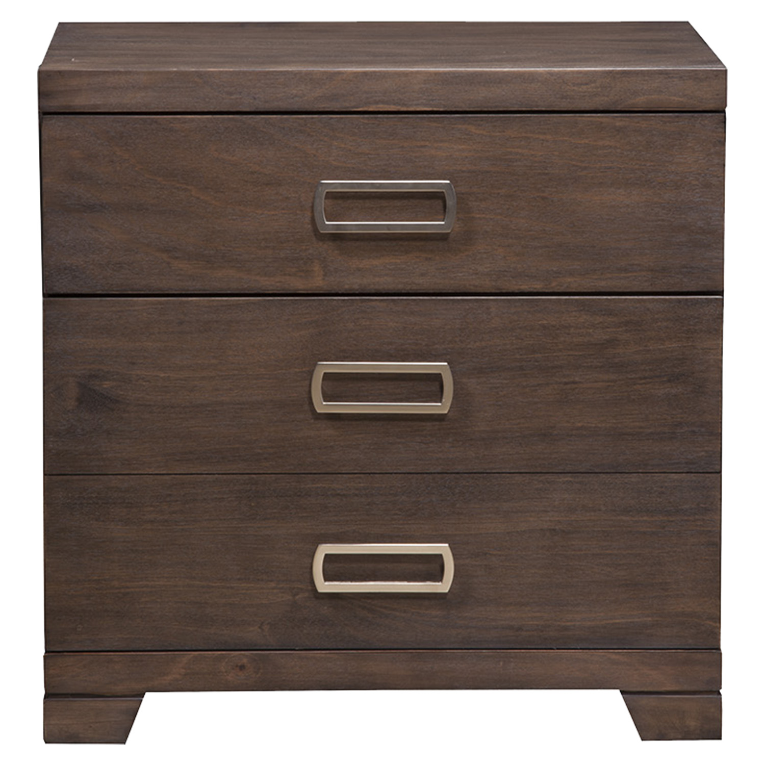 Savannah 3-Drawer Nightstand - Pecan 