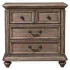 Melbourne 3-Drawer Nightstand - French Truffle